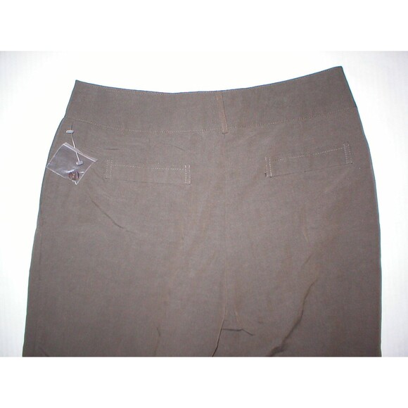 New NWT $129 Coldwater Creek Robert Kitchen Side Vent Pants Womens 6 Brown Crop - Picture 4 of 6